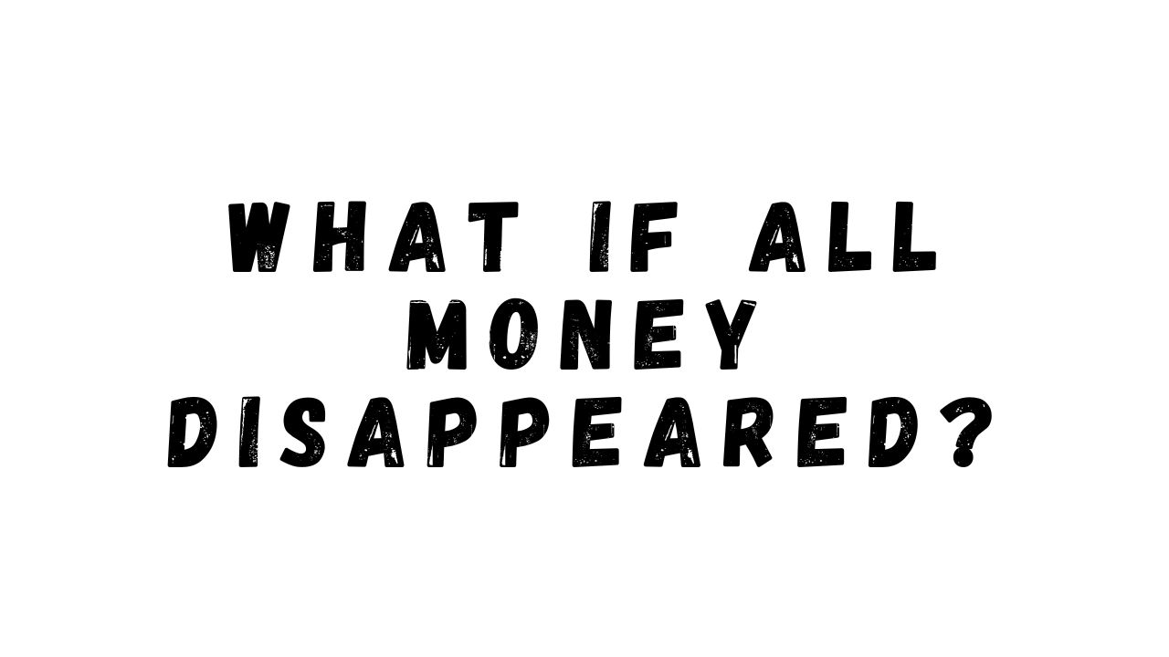 what if all money in the world disappeared?